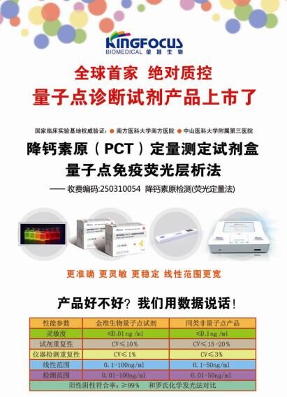降鈣素原（PCT）定量測定試劑盒（量子點免疫熒光層析法）