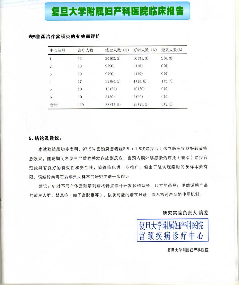善柔非藥物非抗生素無創治愈宮頸炎