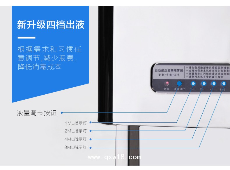 AIKE艾克感應手消毒器 大容量消毒機AK3137圖片十五