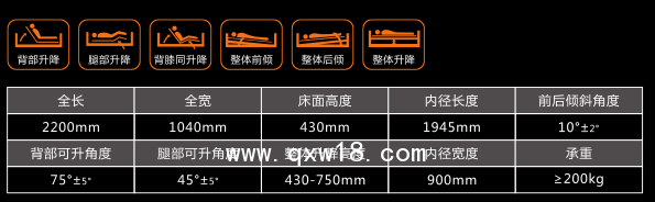 山東眾佳E4多功能電動床
