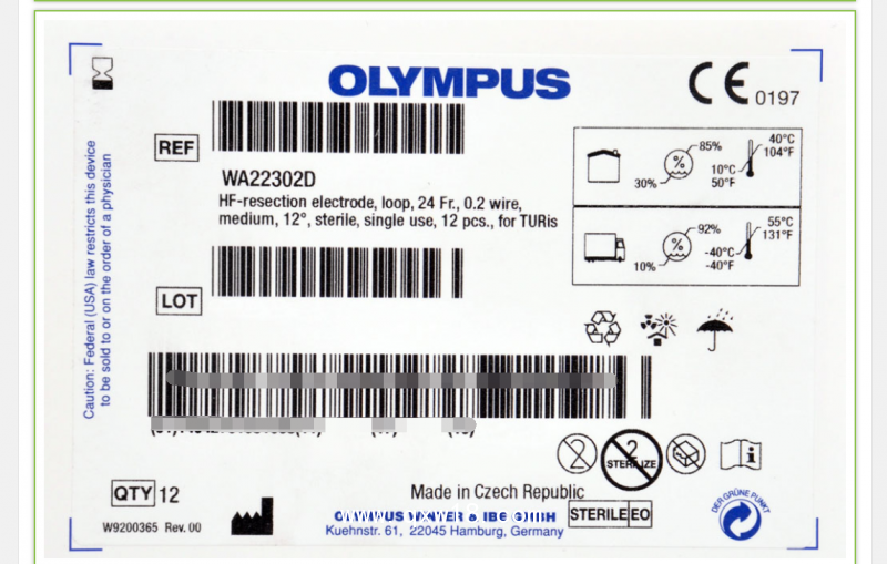 奧林巴斯OLYMPUS等離子電切環WA22302D