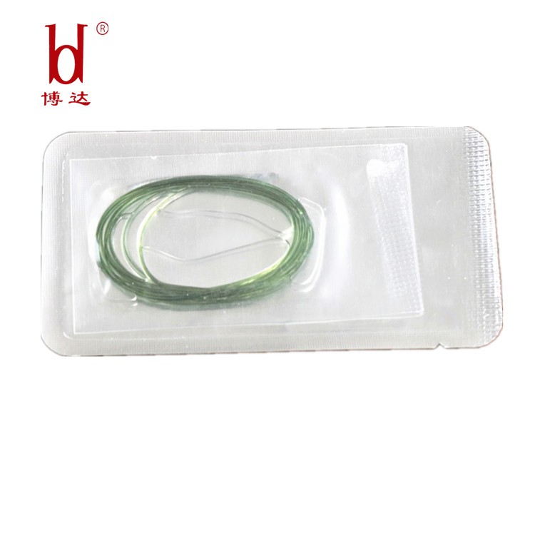 博達可吸收性外科縫線埋線用90厘米長不帶針綠色醫用羊腸線