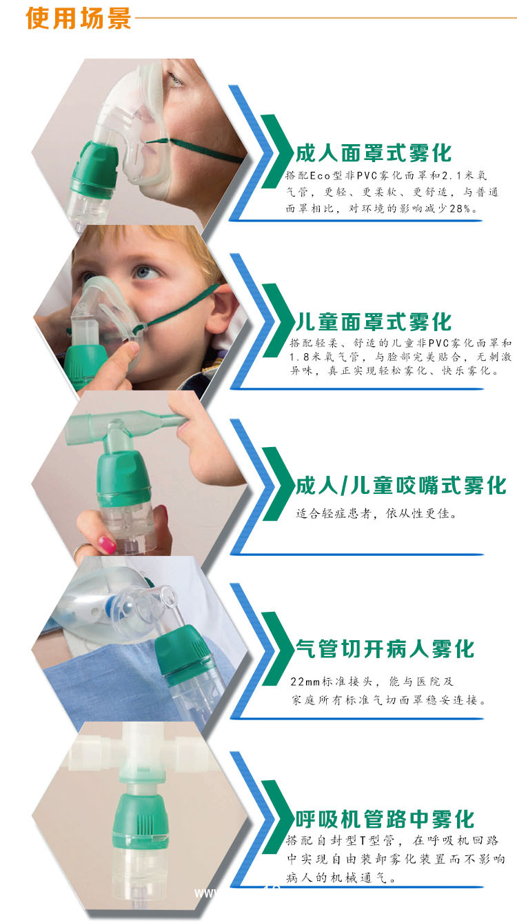 英特賽克-進口創新非PVC材質-兒童霧化面罩套裝