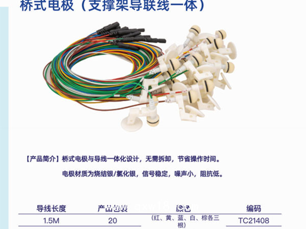 橋式電極（支撐架導聯線一體）