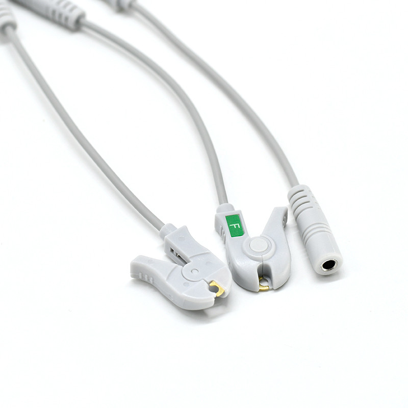 心電圖機專用4.0香蕉插轉夾式電極轉接頭