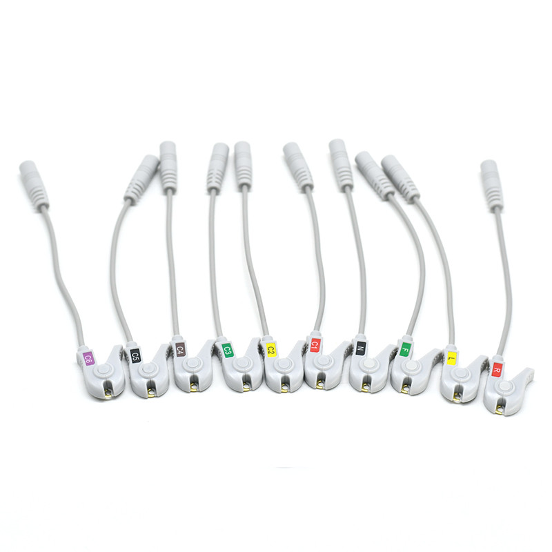 心電圖機專用4.0香蕉插轉夾式電極轉接頭