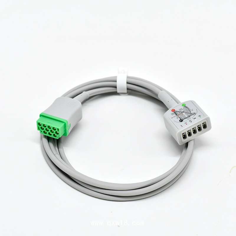 通用醫療-馬葵GE11針監護儀心電主電纜導聯線五導分體主電纜