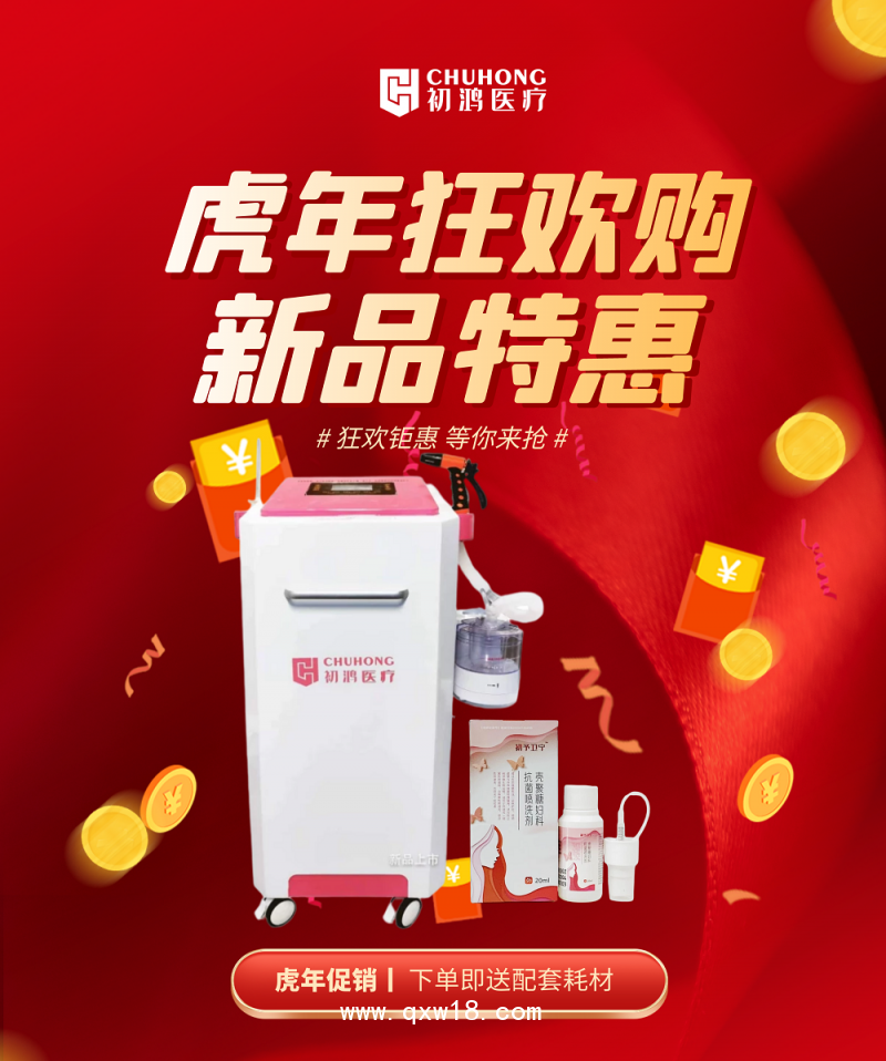 初鴻超聲波臭氧霧化婦科治療儀ZJ-9000醫用豪華款