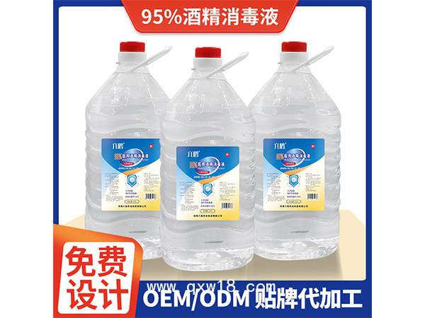 95%酒精消毒液 2.5L家用便攜學校超市工廠安檢