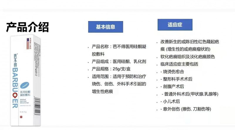芭不得祛疤醫用硅酮凝膠敷料