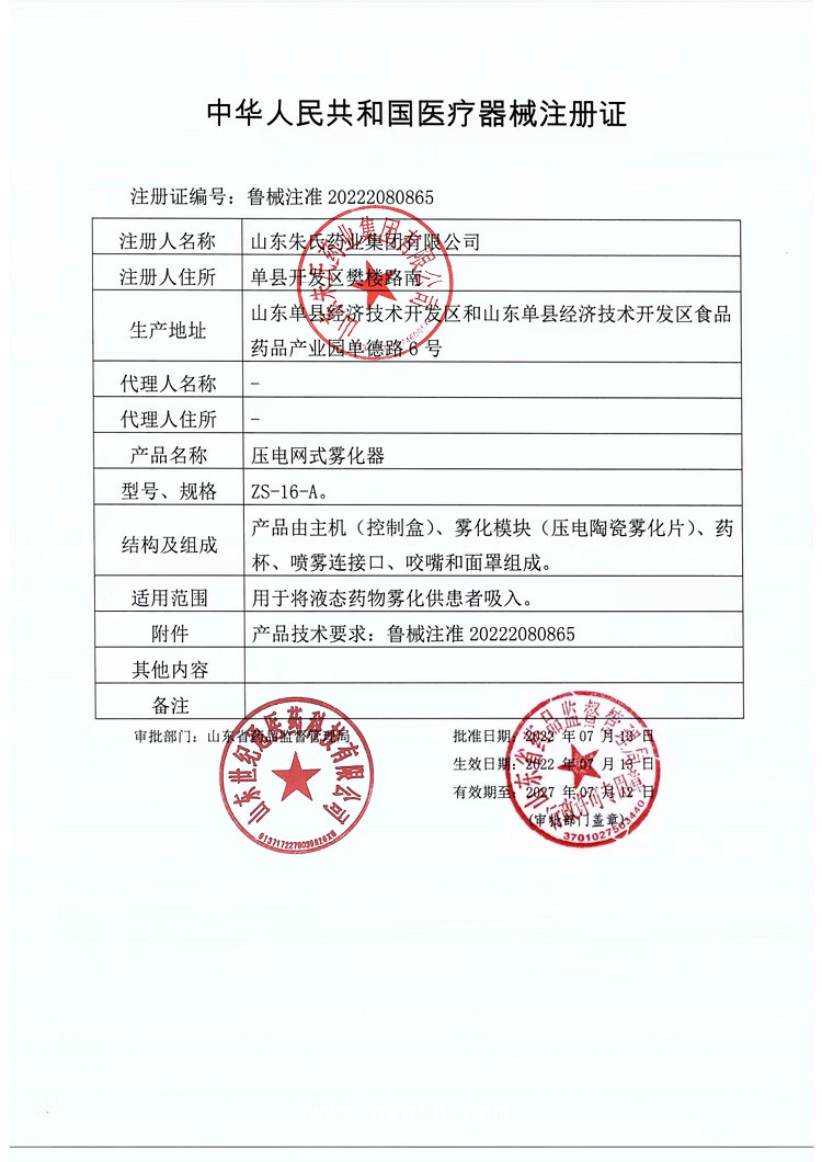 東貝醫療壓電網式霧化器醫用級別兒童面罩