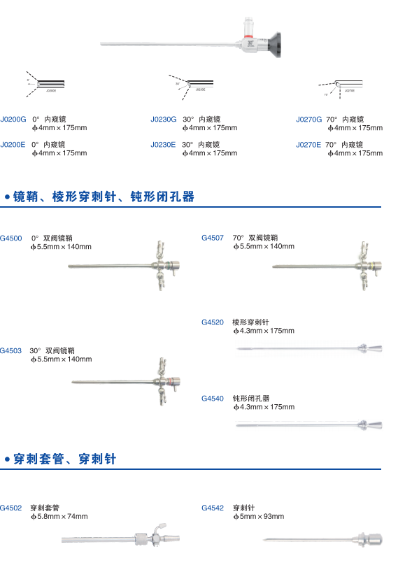 沈大關節鏡GJ-3、沈大牌膝關節鏡手術器械