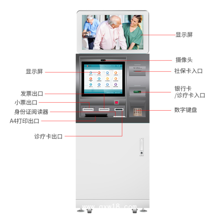 醫院自助終端機綜合業務辦理機查詢掛號一體機智能電子沙盤
