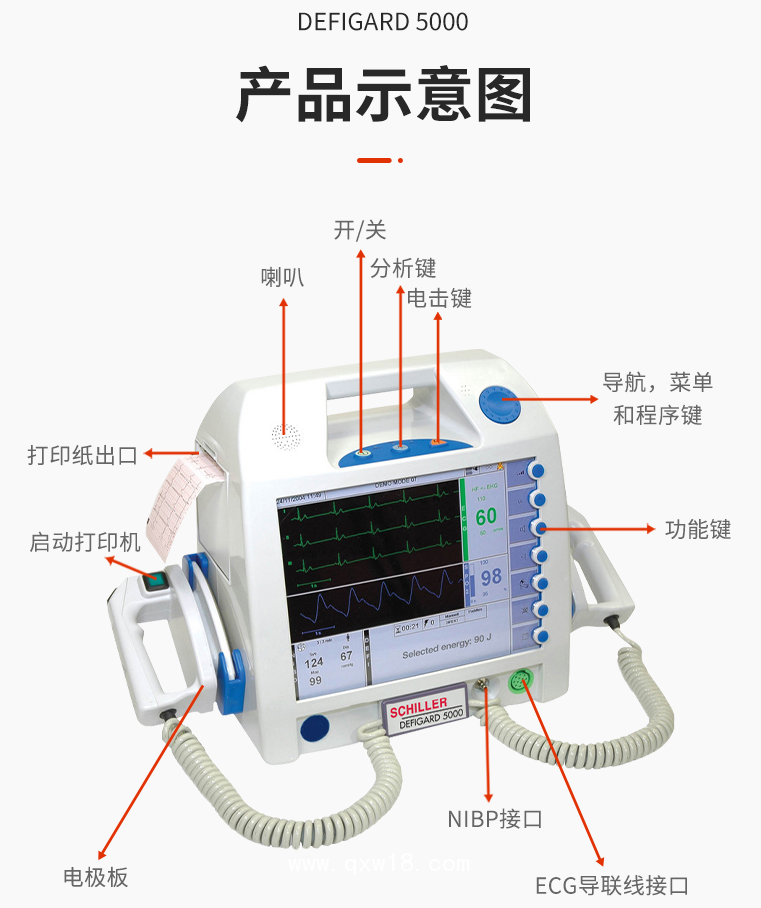 瑞士席勒SCHILLER除顫監護儀DG5000/心臟起搏器/救心丸