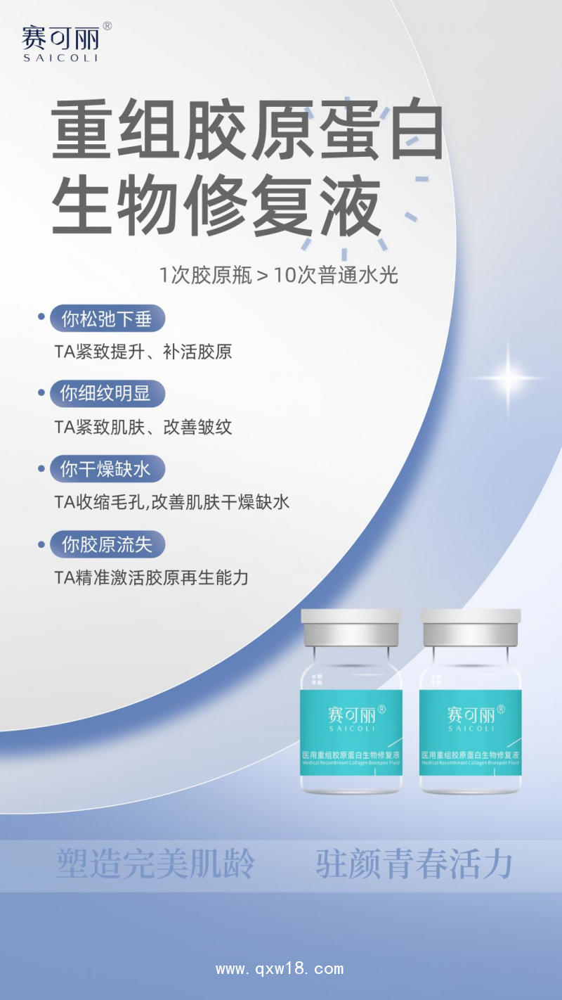 醫用重組膠原蛋白生物修復液（膠原蛋白水光）醫院 診所