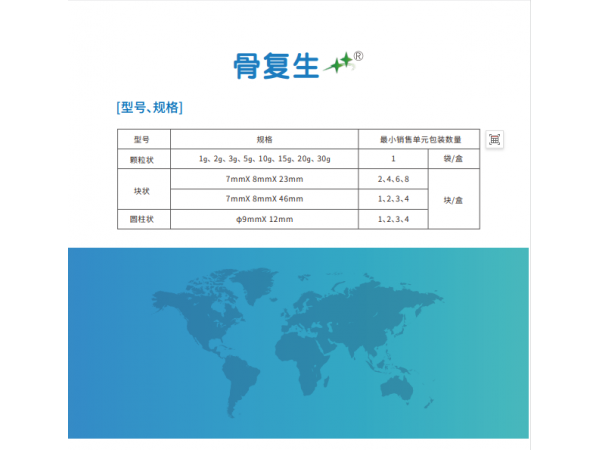 國產(chǎn)骨科用雙星骨復(fù)生可吸收骨修復(fù)替代材料