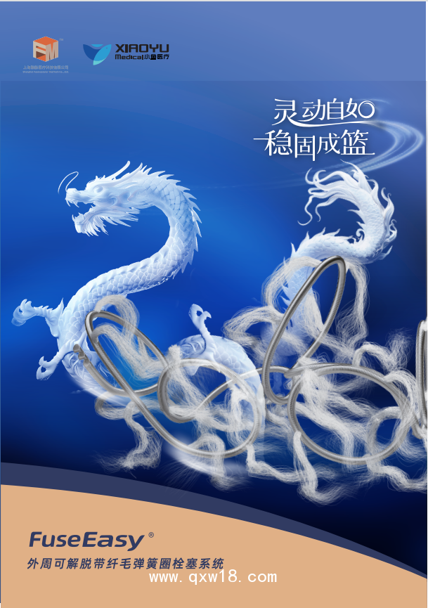 外周可解脫帶纖毛彈簧圈栓塞系統