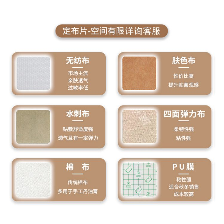 膏藥源頭廠家_批發定制水刺布巴布貼_膏藥貼牌代加工