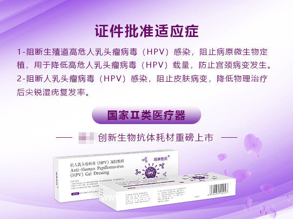 合規高危HPV靶向阻斷病毒凝膠敷料&領域內TOP學術品牌瑞琳他抗