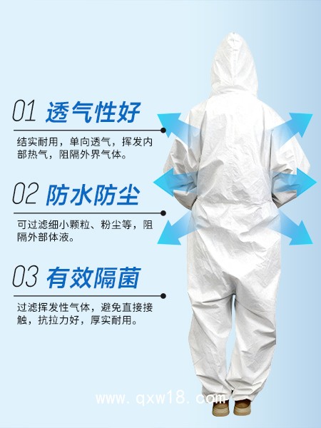 醫用一次性防護服 連身式 隔離衣