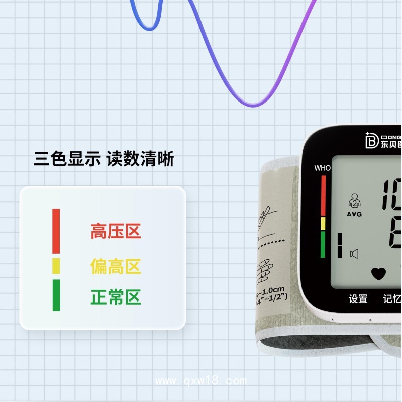 手腕式電子血壓計生產廠家 貨源直發 一鍵測壓 語音播報降壓式腕式