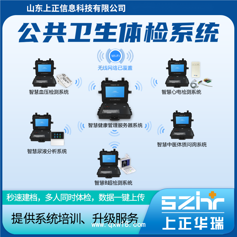 山東上正智慧公衛(wèi)體檢設(shè)備系統(tǒng)，秒速建檔、高效體檢、數(shù)據(jù)質(zhì)控