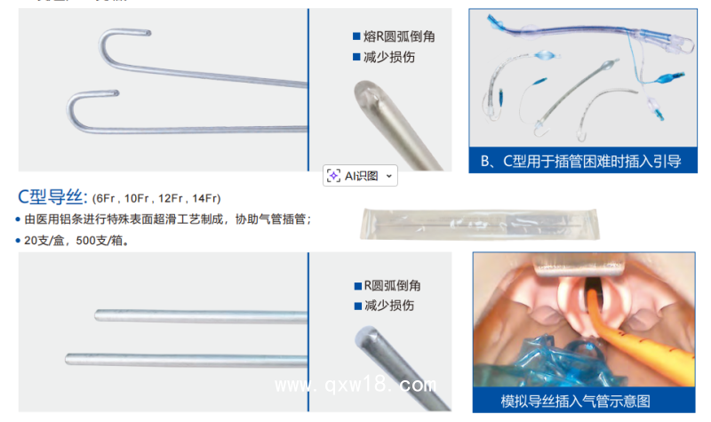 一次性使用氣管插管導絲