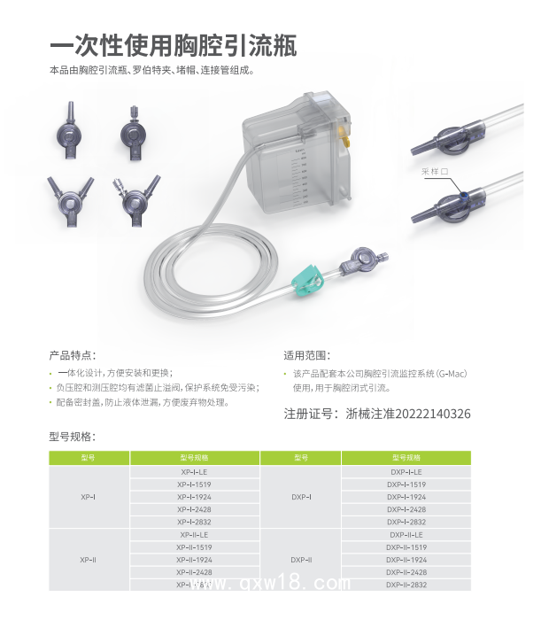 胸腔引流監控系統