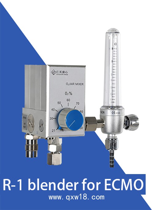 ECMO氧濃度可調氣體混合器，機械結構氧氣混合器