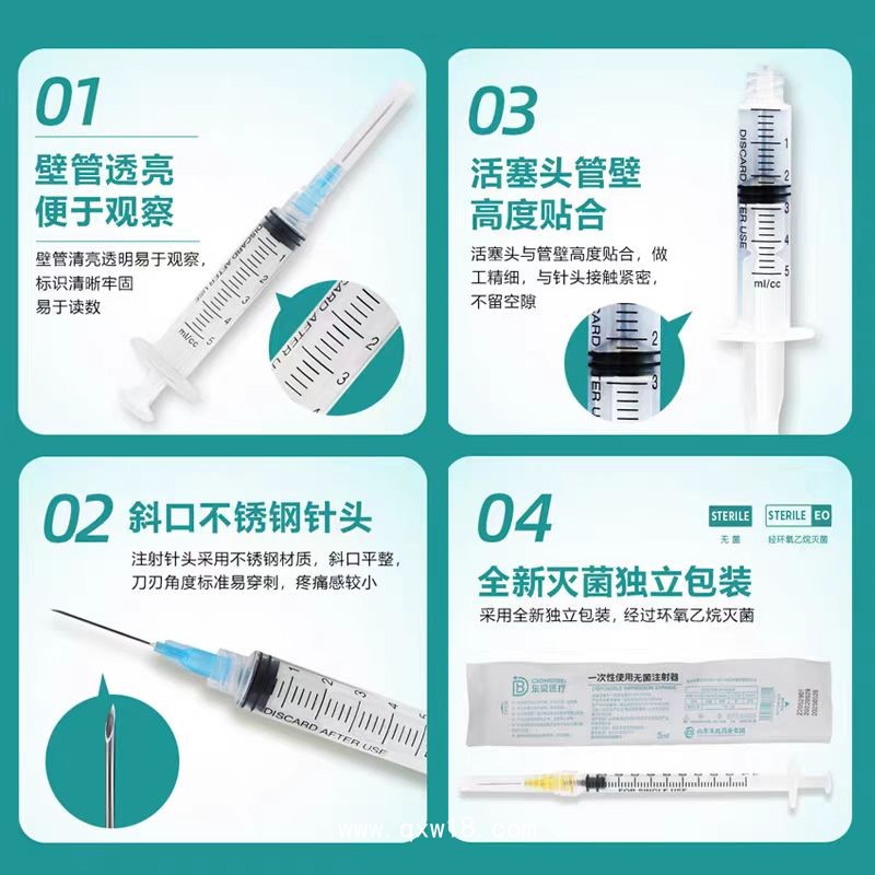 一次性醫用螺口注射器廠家 加藥螺口注射器1ml5ml注射器